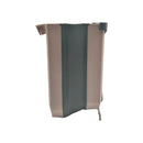 Side view of foldable hanging trash bin showing flexible expandable body design, ideal for small kitchens, cabinets, or cars