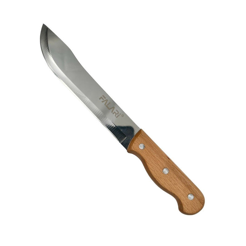 FALARI Stainless Steel Sticking Knife 31 cm – Sharp Precision Blade With Wooden Handle