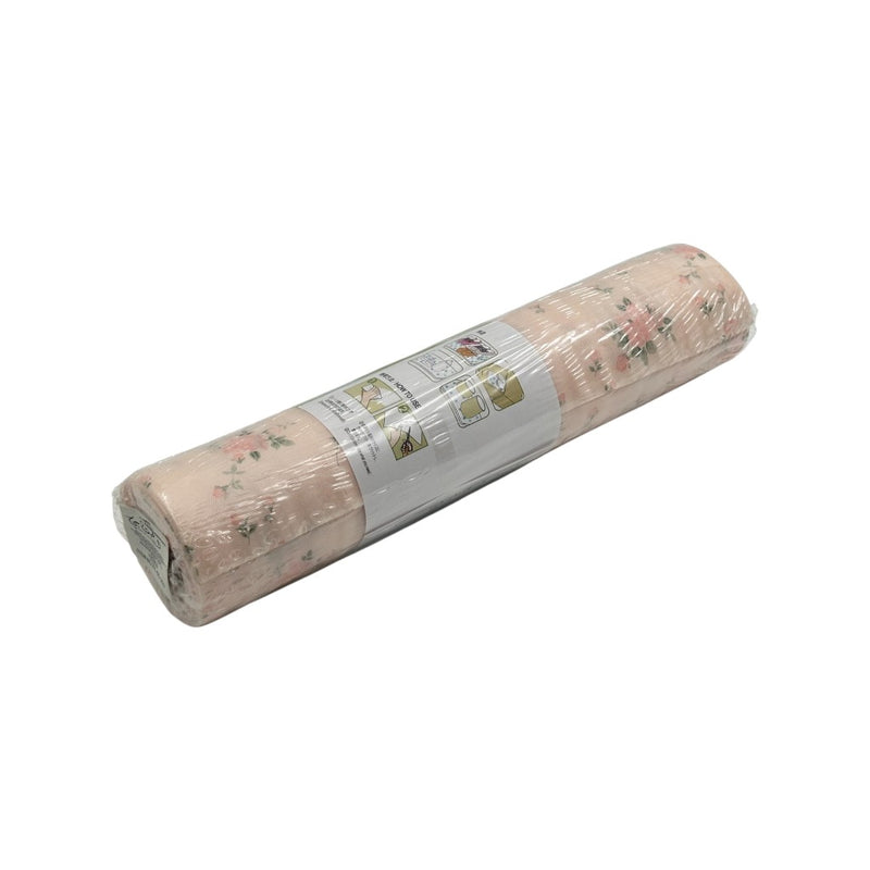 Floral pink anti-slip drawer liner roll for kitchen shelves and cabinets, 300x30cm, foam material with elegant flower print