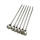 Colorful Stainless Steel Straw Spoon Set – 6-Piece Reusable Cocktail & Beverage Stirring Straws