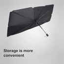 Foldable Car Windshield Sunshade Umbrella - Heat-Resistant And UV-Blocking Design For Maximum Interior Protection