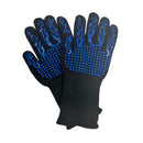 Heat Resistant BBQ Gloves 34x15.5cm With Non-Slip Silicone Grip – Aramid Fiber & Cotton Lining For Safe Cooking