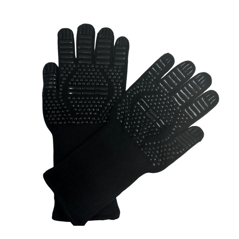 Heat Resistant BBQ Gloves 34x15.5cm With Non-Slip Silicone Grip – Aramid Fiber & Cotton Lining For Safe Cooking