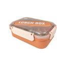 Divided Stainless Steel Lunch Box - Thermal Bento Box for School & Kids with Spoon