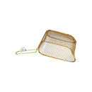 Golden Wire Mesh Serving Basket - Restaurant Style French Fry & Food Holder