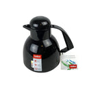 Helios 1L Black Thermal Carafe - German Flask Keeps Drinks Hot (12h) & Cold (24h)