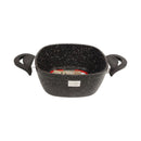 Saflon Black Granite Cooking Pot - Non-Stick Casserole with Lid