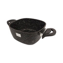 Saflon Black Granite Cooking Pot - Non-Stick Casserole with Lid