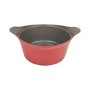 Neoflam 26cm Red Ceramic Casserole Pot - Non-Stick Cooking Pot with Lid