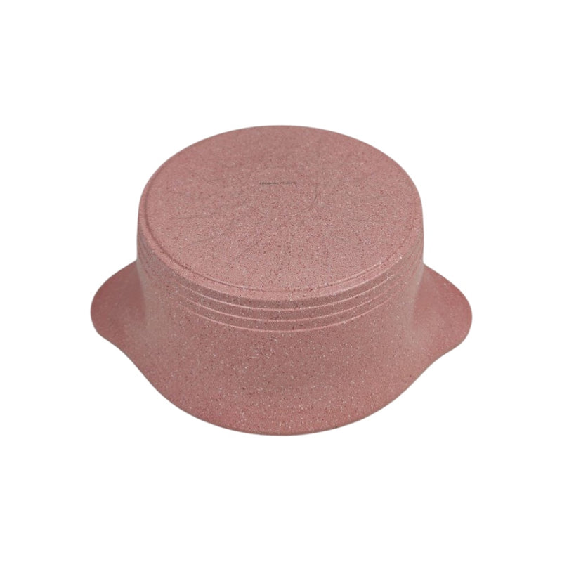Pink bucket hat on a white background