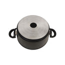 Cookin Aboud Large Granite Coated Cooking Pot With Glass Cover For Family Daily Meals