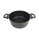 Cookin Aboud Large Granite Coated Cooking Pot With Glass Cover For Family Daily Meals