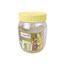 Sunpet Medium Plastic Food Storage Jar For Kitchen Organization With Secure Screw Lid