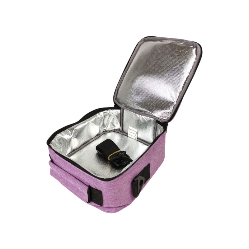 Homi 5.5L Insulated Lunch Bag - Thermal Cooler Box with Shoulder Strap - Purple