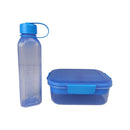 M Design Lunch Box And Water Bottle Set PP5 Plastic 2100ml & 800ml For Daily Use