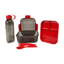 M Design Lunch Box And Water Bottle Set PP5 Plastic 2100ml & 800ml Leak Resistant