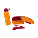 M Design Lunch Box And Water Bottle Set PP5 Plastic 2100ml & 800ml For Daily Use