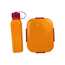 M Design Lunch Box And Water Bottle Set PP5 Plastic 2100ml & 800ml For Daily Use