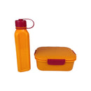 M Design Lunch Box And Water Bottle Set PP5 Plastic 2100ml & 800ml For Daily Use