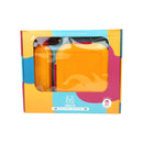 M Design Lunch Box And Water Bottle Set PP5 Plastic 2100ml & 800ml For Daily Use
