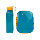 M Design Lunch Box And Water Bottle Set PP5 Plastic 2100ml & 800ml For School Work