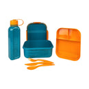 M Design Lunch Box And Water Bottle Set PP5 Plastic 2100ml & 800ml For School Work