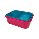 M Design Lunch Box And Water Bottle Set PP5 Plastic 2100ml & 800ml For School Work Use
