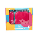 M Design Lunch Box And Water Bottle Set PP5 Plastic 2100ml & 800ml For School Work Use