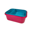 M Design Lunch Box PP5 Plastic 1600ml With Internal Divider For School Work And Daily Use