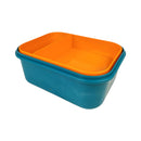 M Design Lunch Box PP5 Plastic 1600ml With Internal Divider For School Work And Daily Use