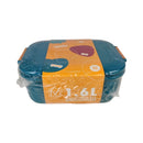 M Design Lunch Box PP5 Plastic 1600ml With Internal Divider For School Work And Daily Use