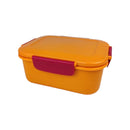 M Design Lunch Box PP5 Plastic 1600ml With Internal Divider For School Work And Daily Meals