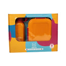 M Design Lunch Box And Water Bottle Set PP5 Plastic 1600ml & 650ml For School Work Use