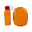 M Design Lunch Box And Water Bottle Set PP5 Plastic 1600ml & 650ml For School Work Use