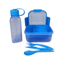 M Design Lunch Box And Water Bottle Set PP5 Plastic For School Work And Daily Use