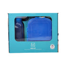 M Design Lunch Box And Water Bottle Set PP5 Plastic For School Work And Daily Use
