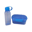 M Design Lunch Box And Water Bottle Set PP5 Plastic For School Work And Daily Use