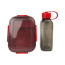 M Design Lunch Box And Water Bottle Set PP5 Plastic For School Work And Daily Meals