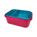 M Design Lunch Box Set With Water Bottle And Cutlery PP5 Plastic For School Work And Daily Meals