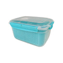 Lock And Fresh Ventilated Food Storage Container 3L PP5 Plastic With Inner Basket For Produce Freshness