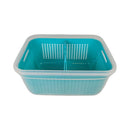 Lock And Fresh Ventilated Food Storage Container 3L PP5 Plastic With Inner Basket For Produce Freshness