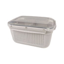 Lock And Fresh Ventilated Food Storage Container 3L PP5 Plastic With Inner Basket For Produce Freshness