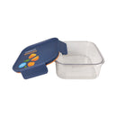 LocknLock Bisfree Modular Plus Airtight Food Container 600ml Plastic With Leak-Proof Blue Lid