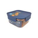 LocknLock Bisfree Modular Plus Airtight Food Container 600ml Plastic With Leak-Proof Blue Lid
