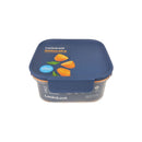 LocknLock Bisfree Modular Plus Airtight Food Container 600ml Plastic With Leak-Proof Blue Lid