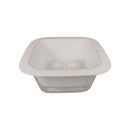 2-in-1 Square Washing and Straining Bowl – Compact Kitchen Colander with Inner Drain Bowl