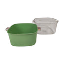 2-in-1 Square Washing and Straining Bowl – Multi-Use Kitchen Colander with Inner Drain Bowl