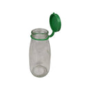 Pasabahce Glass Bottle with Flip Lid – Compact Drinking Bottle 250 ml, Random Color