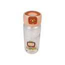 Cute Glass Water Bottle 400 ml – Leak-Resistant Kids Drinking Bottle with Cartoon Lid
