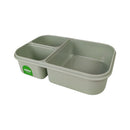 LocknLock To-Go 3-Compartment Lunch Box – Green PP5 Leak-Resistant Food Container